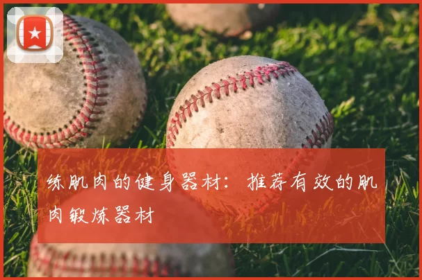 练肌肉的健身器材:推荐有效的肌肉锻炼器材