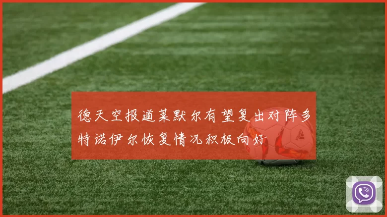德天空报道莱默尔有望复出对阵多特诺伊尔恢复情况积极向好